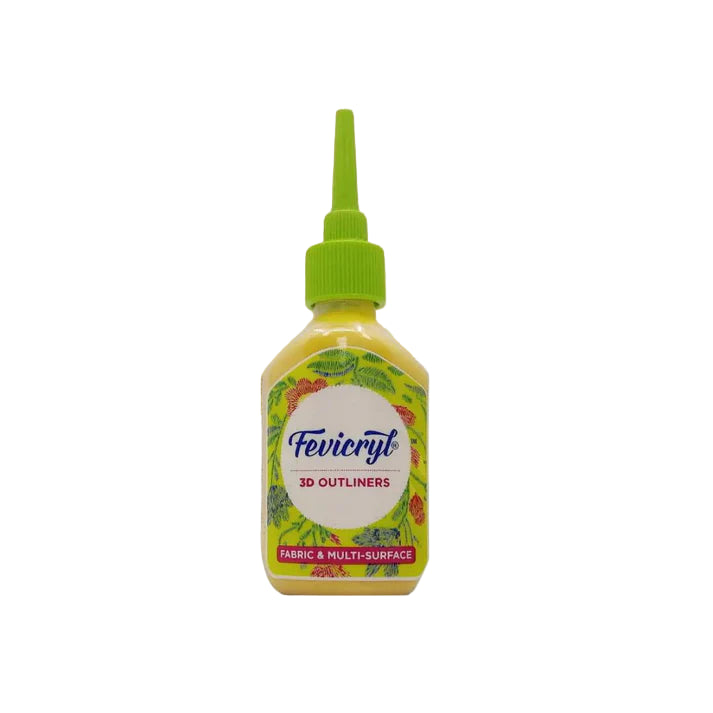 Fevicryl 3D Outliner Pearl Metallic Gold (Pack of 4)