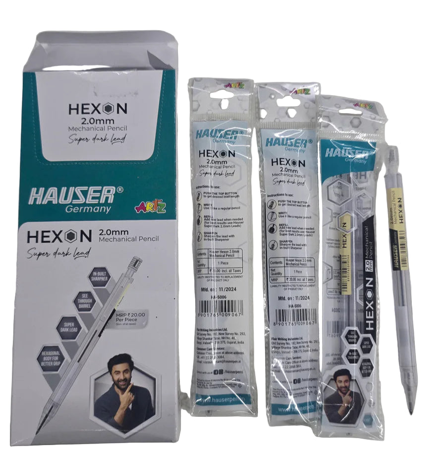 Hauser Artz Mechanical Pencil HEXON-2.00mm (Pack of 5)