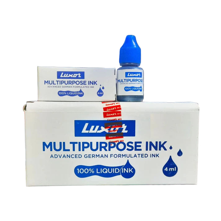 Luxor MULTIPURPOSE INK- Blue/ Black/ Red/ Green (Pack of 2)