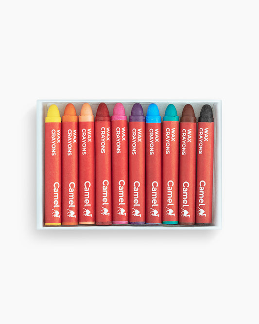 Camel WAX CRAYONS 10 Colours (5Pcs)