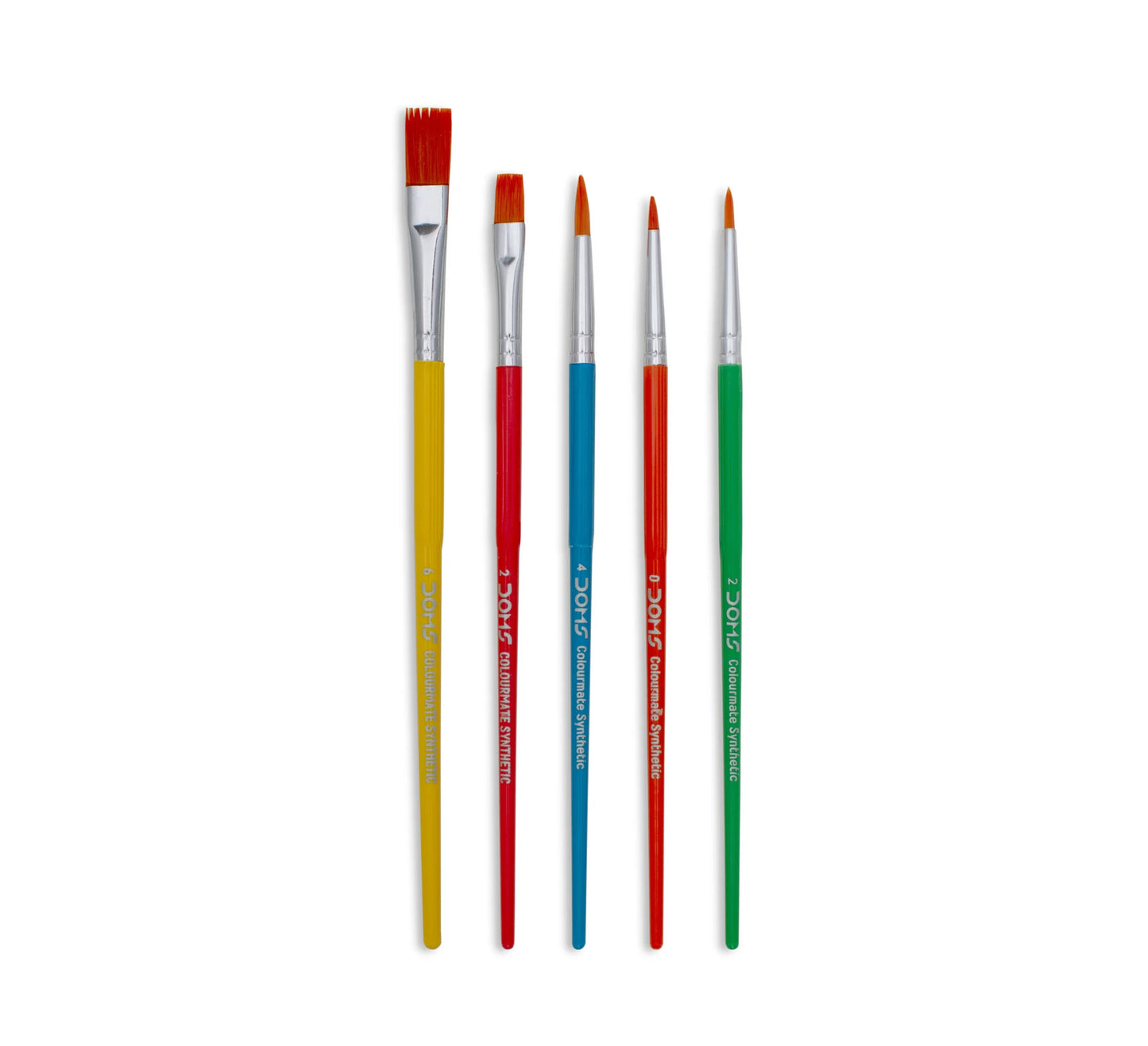 Doms COLOURMATE Brush (Set of 5) (Flat & Round)