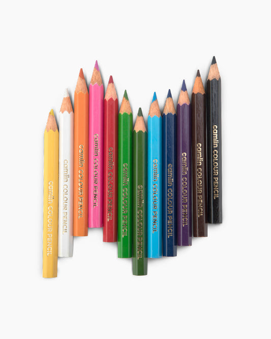 Camel HALF SIZE PENCIL COLOUR 12 Shades (Pack of 2)