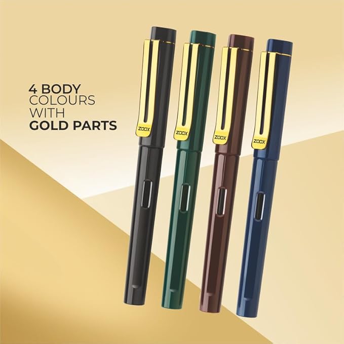 Zoox INK-IT GOLD A9 Fountain Pen- Blue