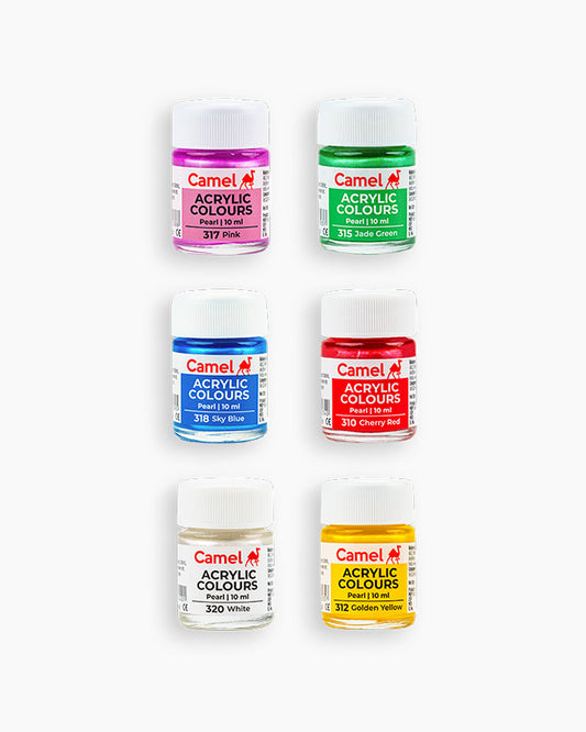 Camel Pearl Acrylic Colour (6 Shades)
