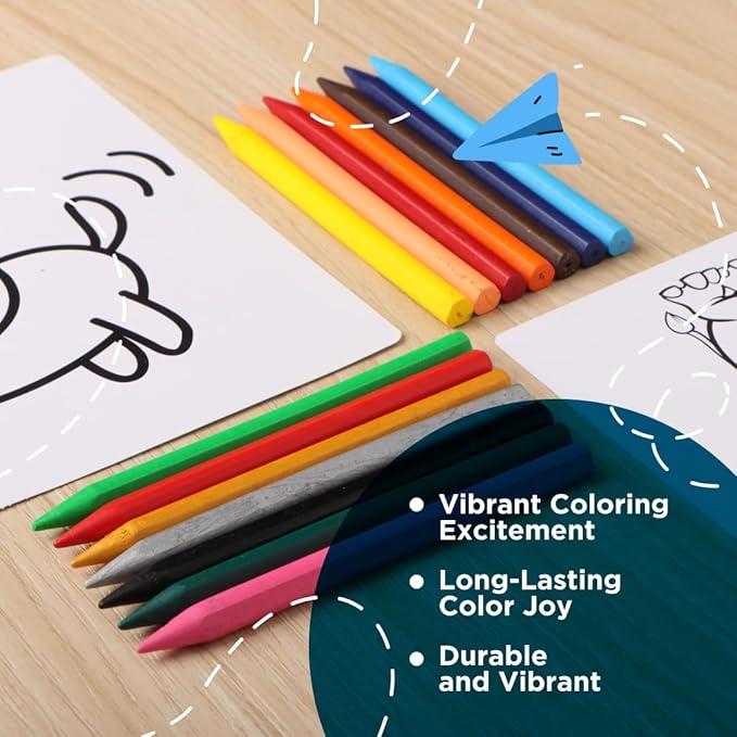 Luxor PLASTIC CRAYONS (14 Shades)