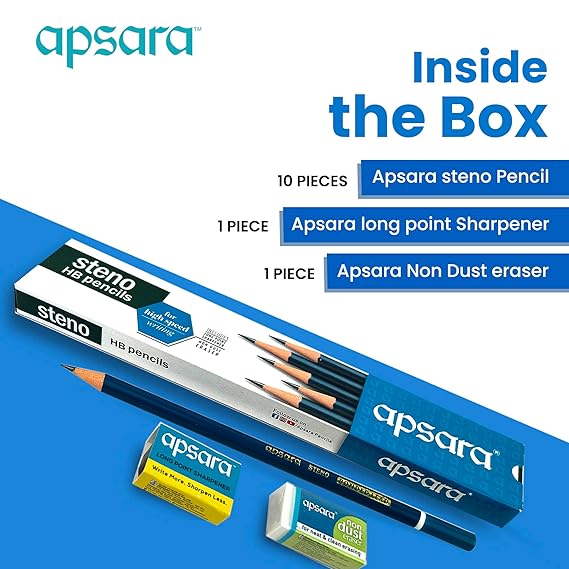 Apsara Steno Pencil (Pack of 10)