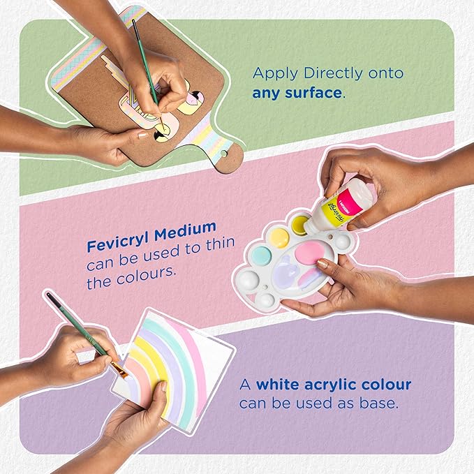 Fevicryl PASTEL ACRYLIC Colour (10 Shades)