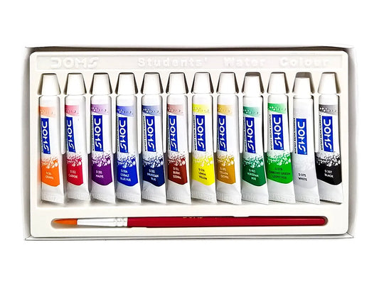 Doms WATER COLOUR Tube 12 Shades