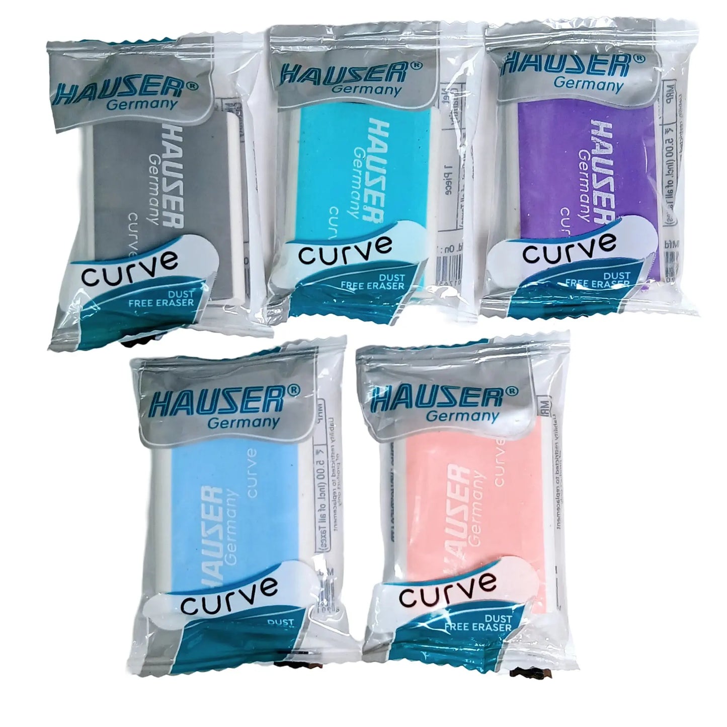 Hauser Artz CURVE Eraser (Pack of 10)