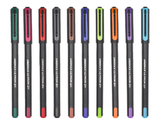 Unomax ULTRON FASHION Ball Pen (10 Pcs Set)