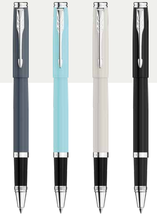 Parker FOLIO STANDARD ROLLER BALL PEN WITH CHROME TRIM