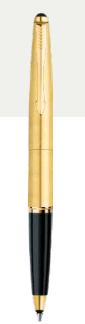 Parker GALAXY GOLD ROLLER BALL PEN WITH GOLD TRIM