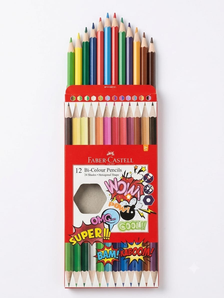 Faber Castell 12 Bi-Colour Pencils (24 Shades)