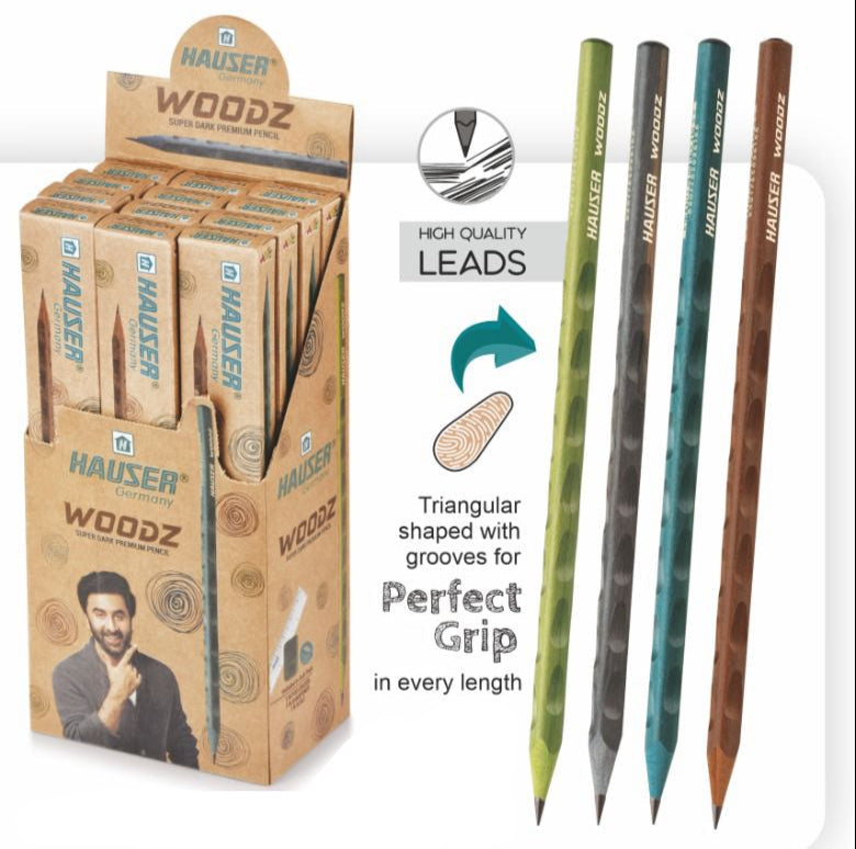 Hauser Artz WOODZ Wooden Pencil (10 Pcs Box) – Stationery Wale Bhaiya