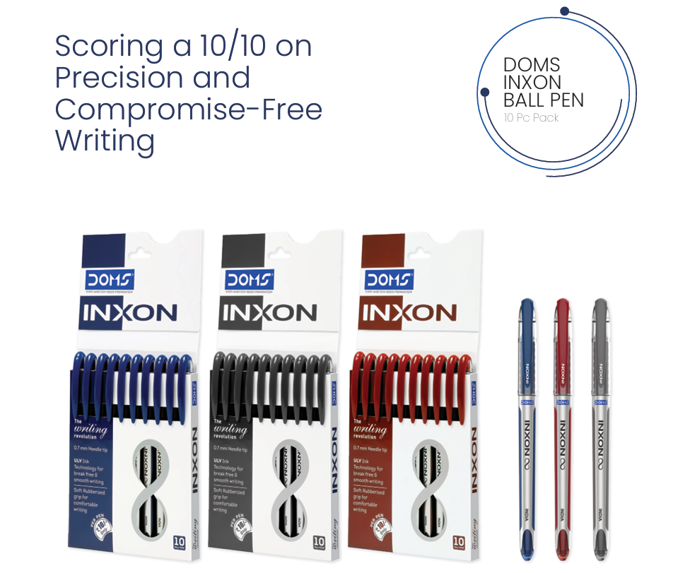 Doms INXON Ball Pen (Pack of 10)