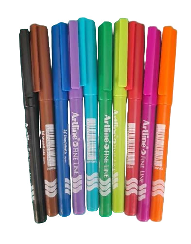 Artline Fineliner Assorted (Set of 10)