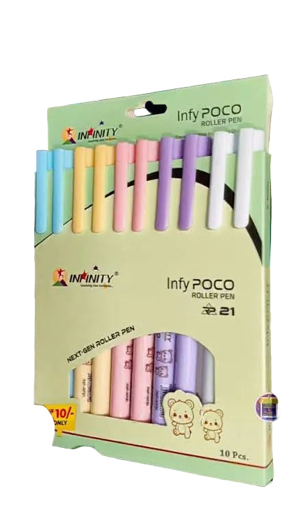 Infinity ROLLER Pen- Green (Pack of 5)