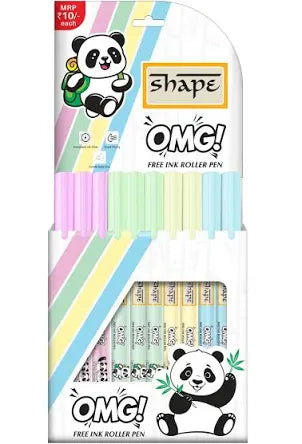 Shape OMG PANDA Roller Pen (Pack of 10)
