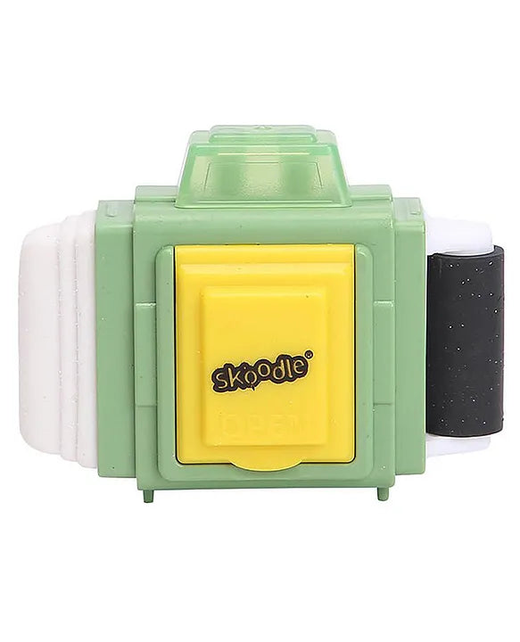 Skoodle Lights Camera Action Eraser, Sharpener & Clean Roller 3 in 1 Set