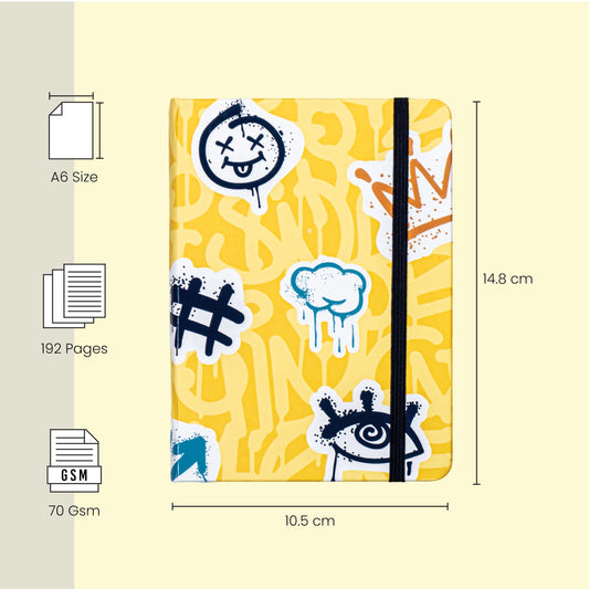 Scholar A6 Artzy Notebook (192 Pg)