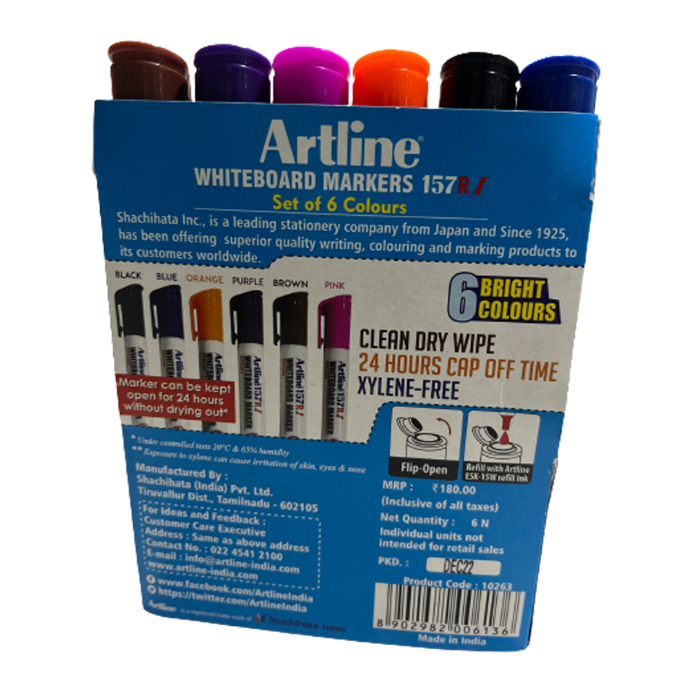 Artline White Board Marker (Set of 6)