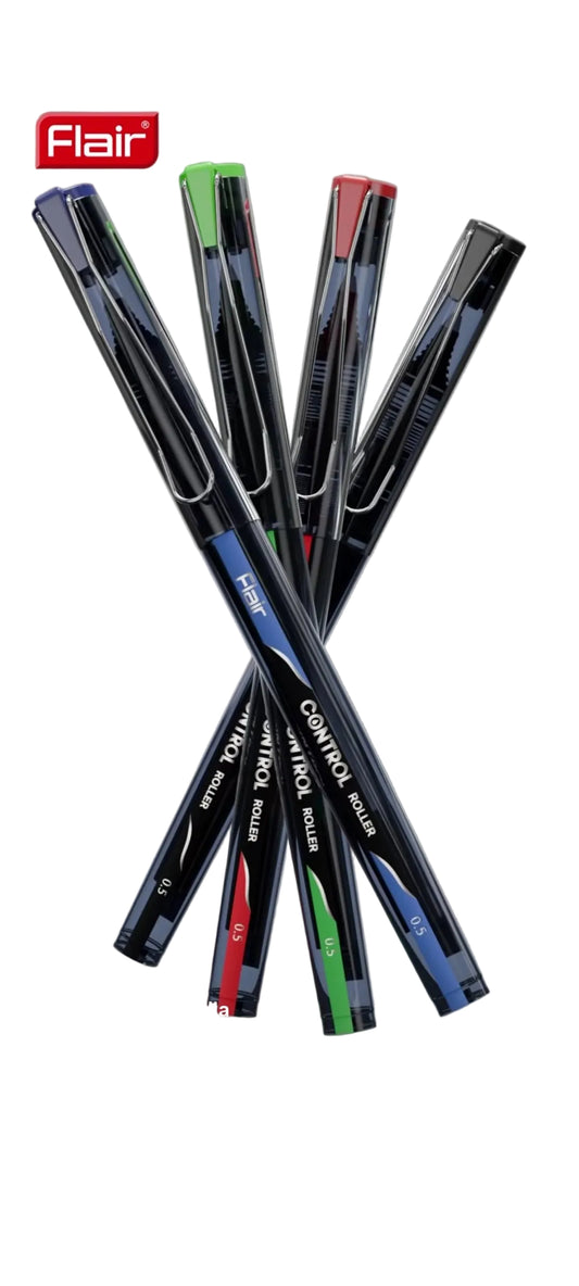 Flair Control Liquid Ink Roller Pen (Pack of 5)