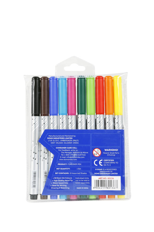 Doms F9 Liner Assorted Pen (10 Shades)