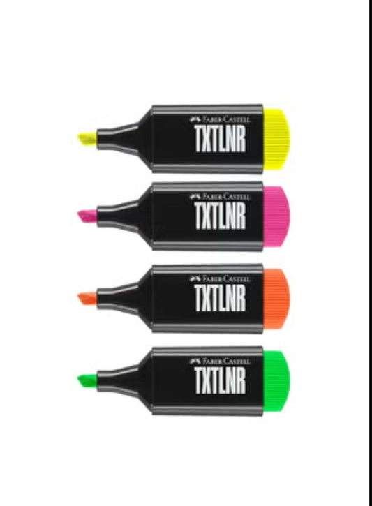 Faber Castell Neon Txtlnr (Set of 4)