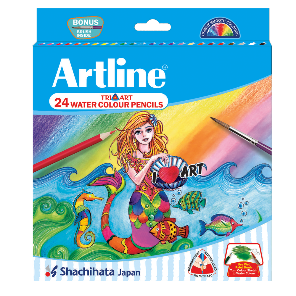 Artline Water Colour Pencil (24 Shades)