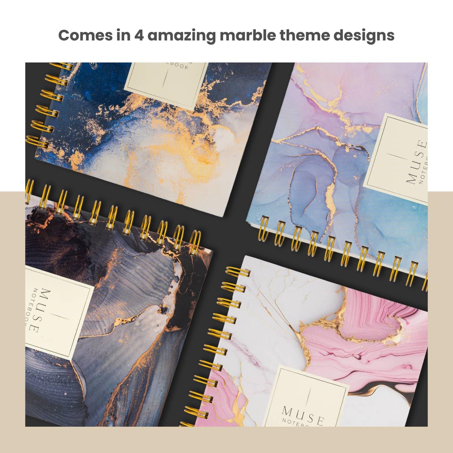 Scholar A5 Muse Wirebound Notebook (192 Pg)
