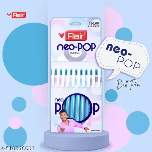 Flair NEO-POP Ball Pen (Pack of 10)