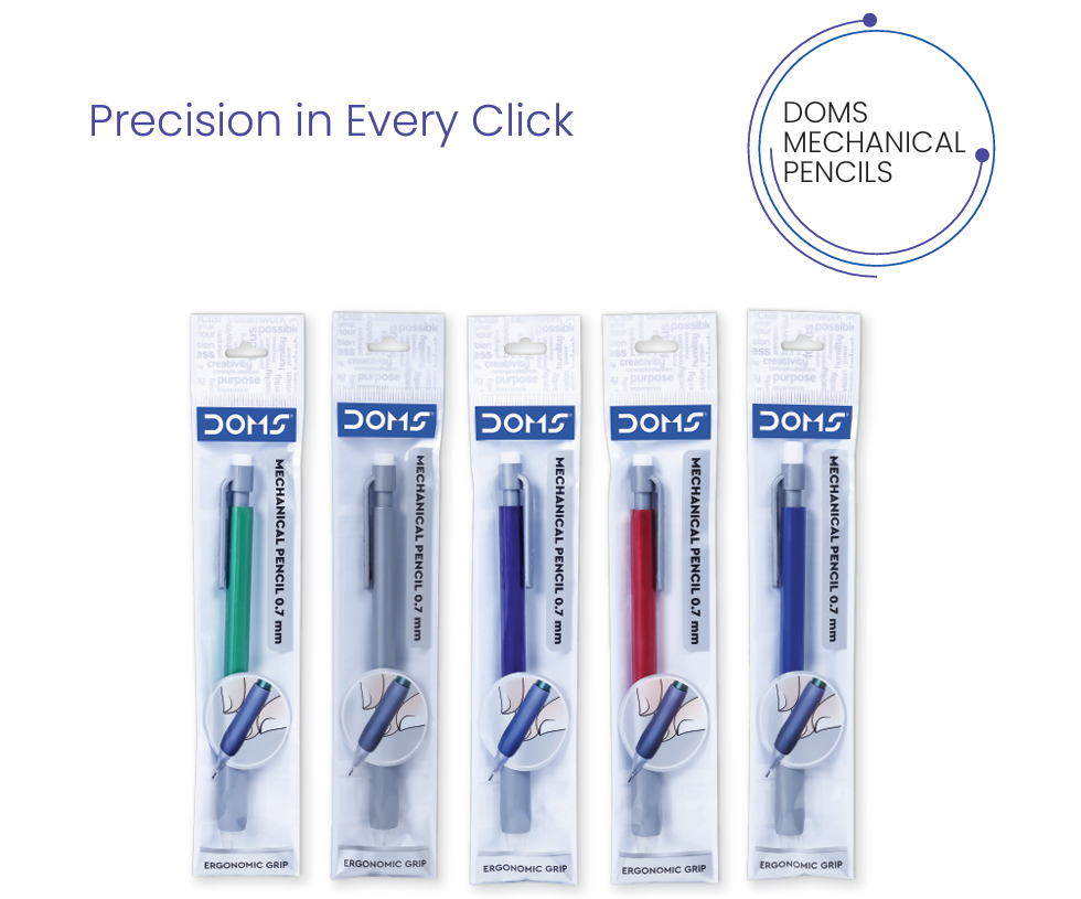 Doms MECHANICAL PENCIL 0.7mm (Pack of 5)