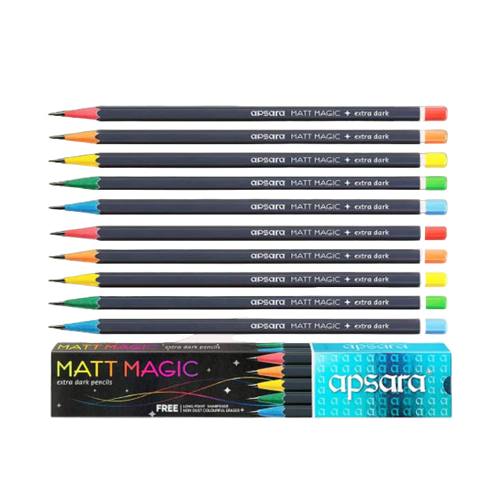 Apsara MATT MAGIC Pencil (Pack of 10)