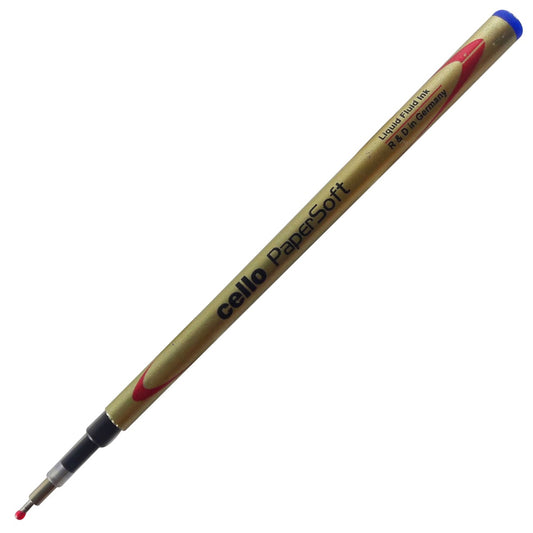 Cello PAPERSOFT Ball Pen Refill- Blue (Pack of 10)