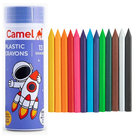 Camel PLASTIC CRAYONS 13 Shades Tin Pack