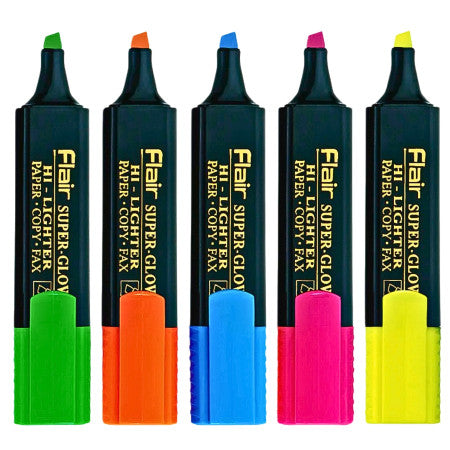 Flair SUPER GLOW Highlighter (Set of 5)