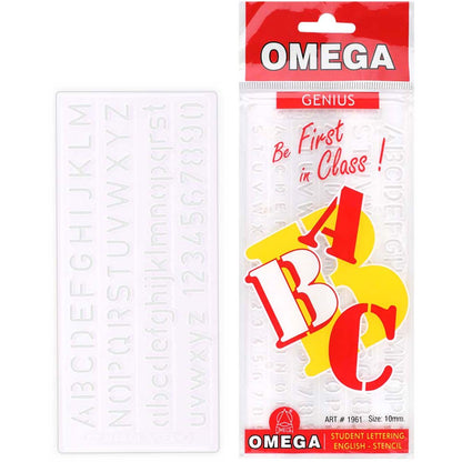 Omega Student Lettering Stencil 10mm