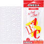 Omega Student Lettering Stencil 25mm