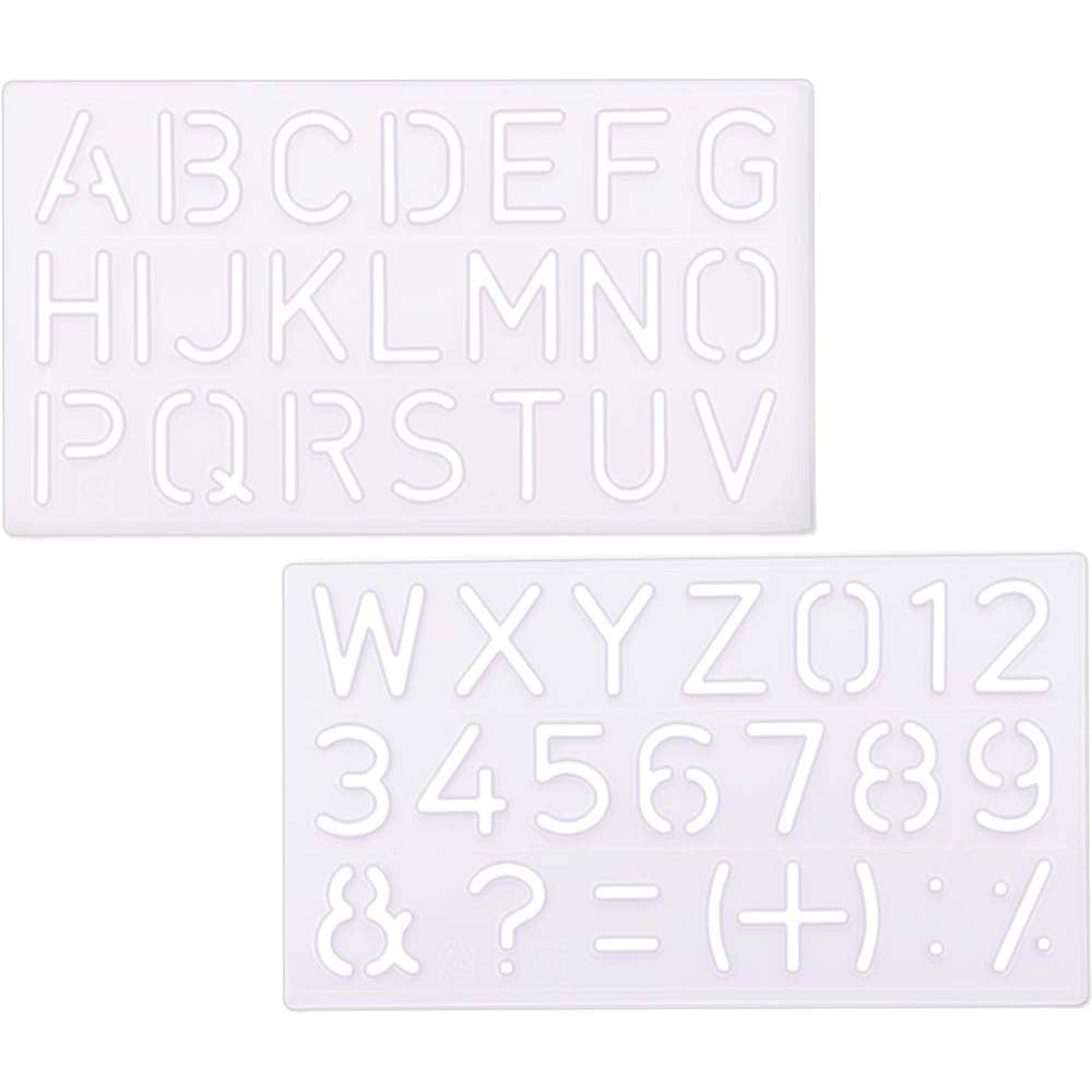 Omega Student Lettering Stencil 35mm
