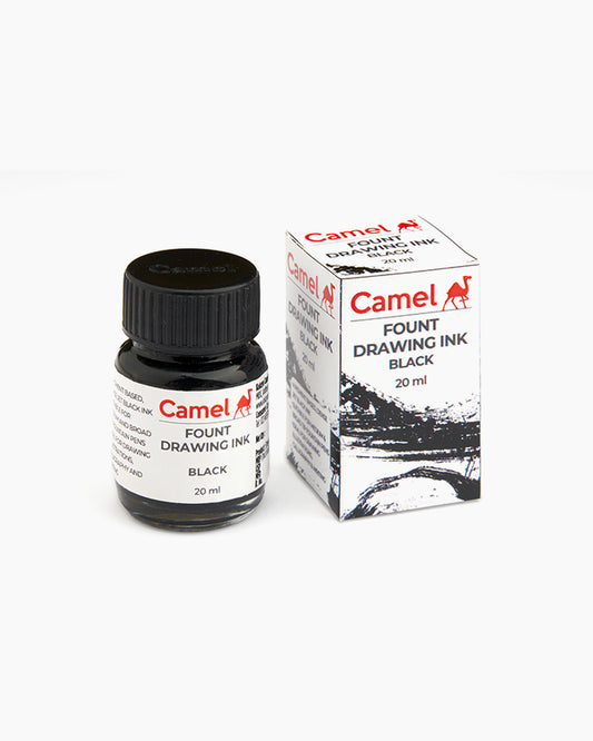 Camel Fount Drawing Ink 20ml - (Black-100)