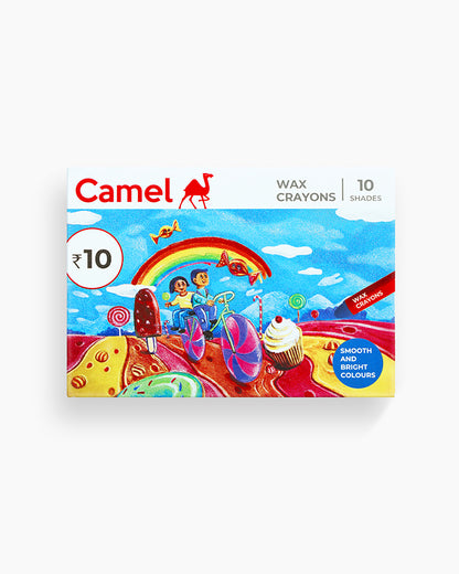 Camel WAX CRAYONS 10 Colours (5Pcs)