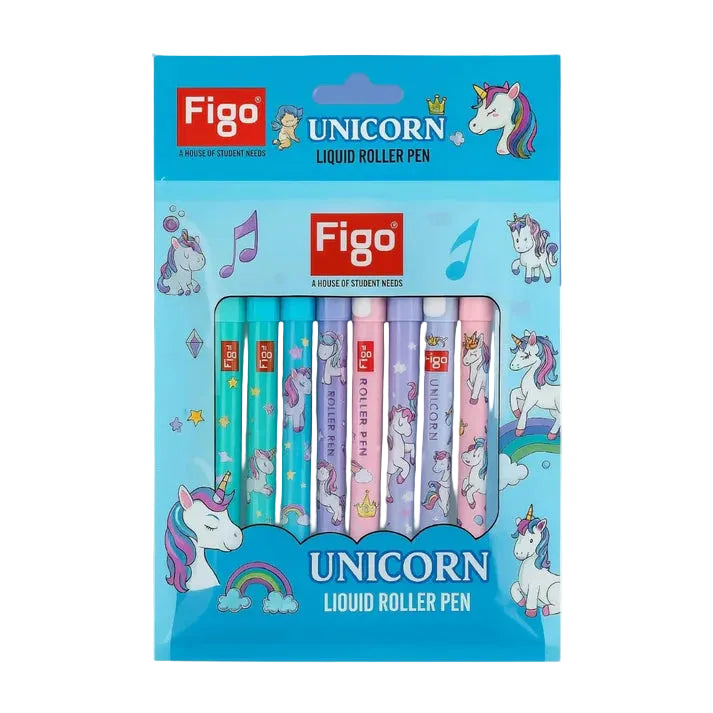 Figo UNICORN Liquid Roller Pen (Pack of 10)