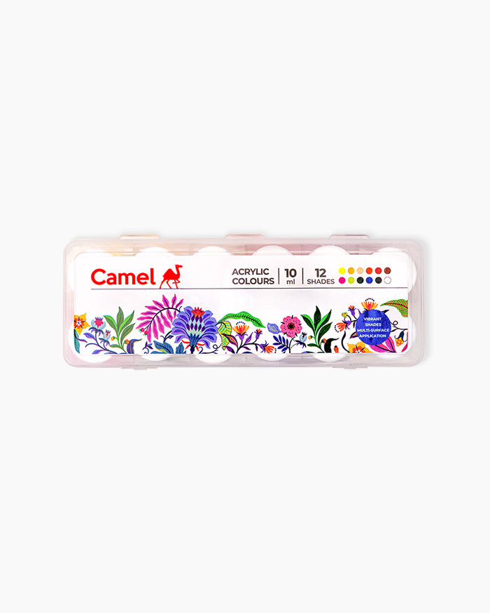 Camel Acrylic Colour 10ml (12 Shades)