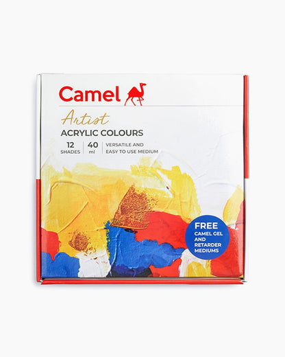 Camel Artist Acrylic Colour 40ml (12 Shades)
