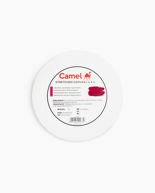 Camlin Circle Canvas Board 4"x 4" (Pack of 2)