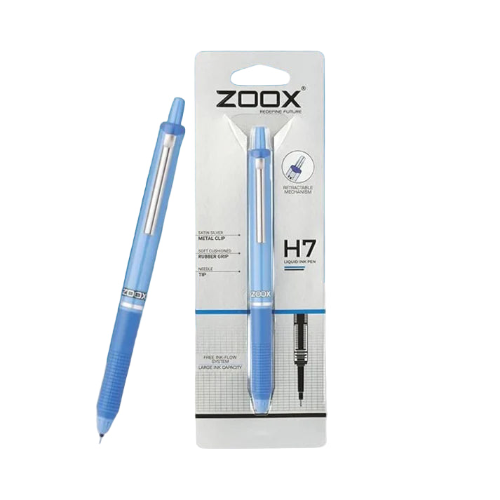 Zoox H7 Liquid Ink Pen- Blue