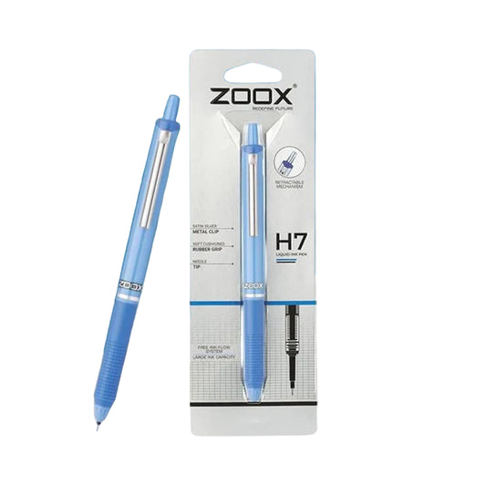 Zoox H7 Liquid Ink Pen- Blue