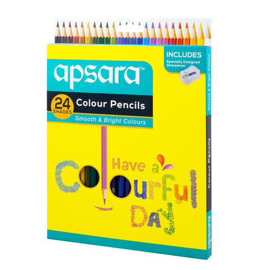 Apsara Pencil Colour FULL SIZE (24 Shades)