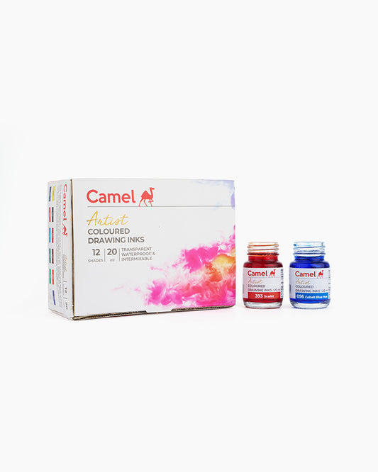 Camel Artist Coloured Drawing Ink 20ml (12 Shades)