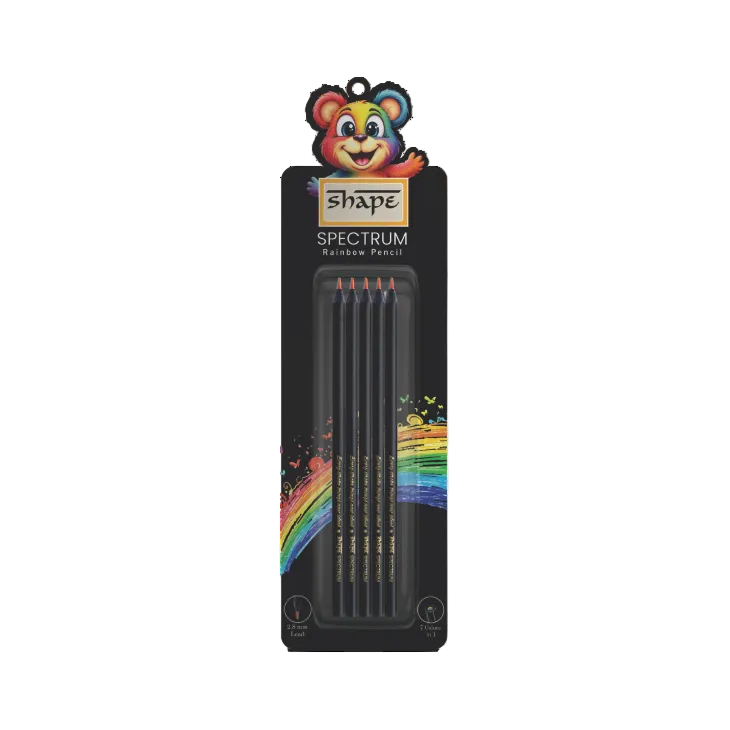 Shape Spectrum Rainbow Pencil (Pack of 10)